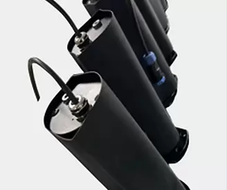 キネティックランプの昇降モーターに使用されるハロゲンフリーPE熱収縮チューブ